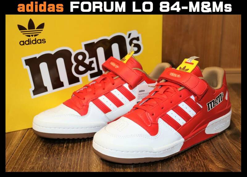 送料無料 即決【未使用】 adidas Originals ★ FORUM LO 84-M&Ms CREW-v1 (US9.5/27.5cm) ★ アディダス フォーラム コラボ 別注 GZ1935