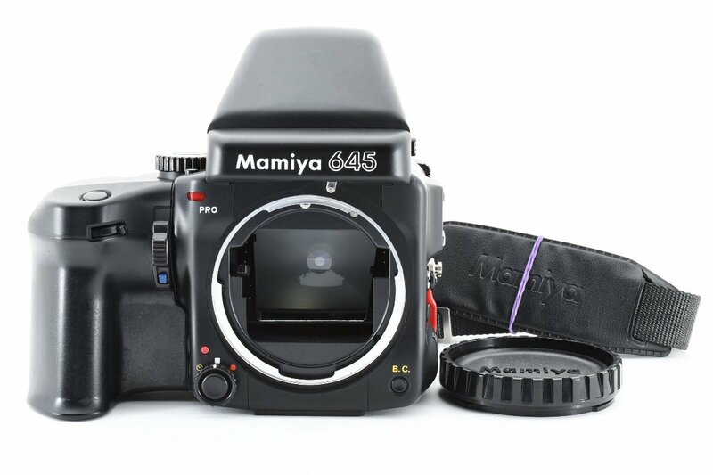 ◇◆ 極美品 マミヤ Mamiya 645 Pro 中判 カメラ ボディ ボデー AE プリズム ファインダー 120 フィルムバック 動作確認済 8500 ◆◇