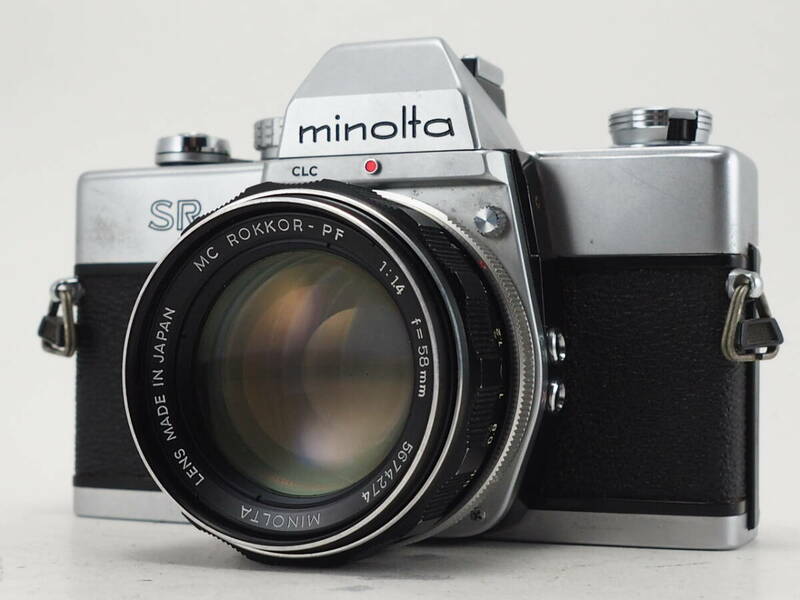 ★訳あり実用品★ ミノルタ MINOLTA SR101 ボディ MC ROKKOR-PF 58mm F1.4 レンズセット ★シャッターOK！ #TA4455