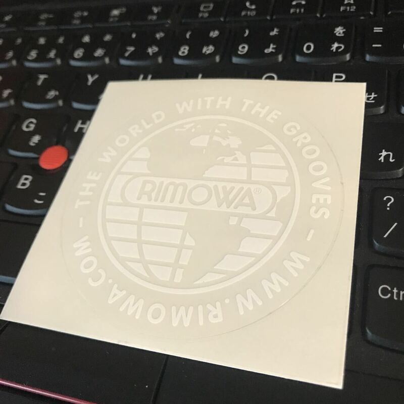【RIMOWA 】リモワ ステッカー　シール　 透明　文字WHITE/白