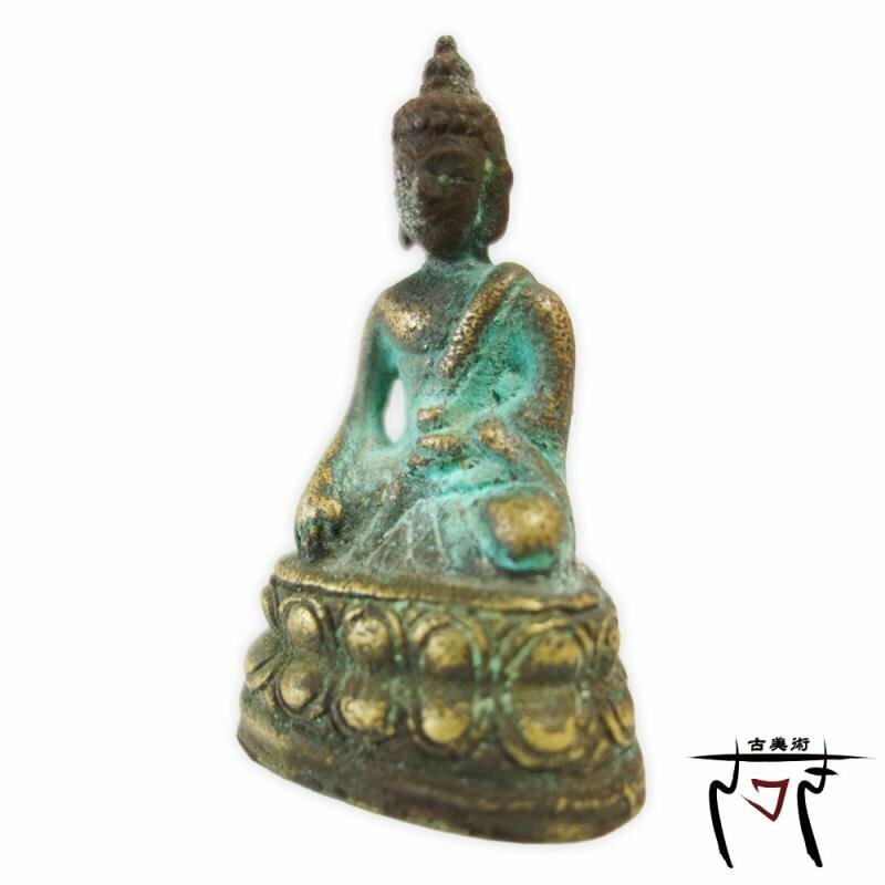 【中古】M▽チベット仏 鍍金仏 青銅 インド仏 モンゴル系 仏教 (37684)