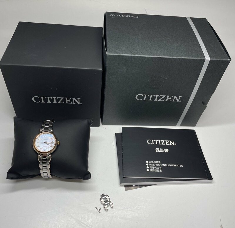 CITIZEN EXCEED　シチズン　エクシード　腕時計　レディース　ダイヤ入り　チタン エコドライブ ソーラー電波　クオーツ