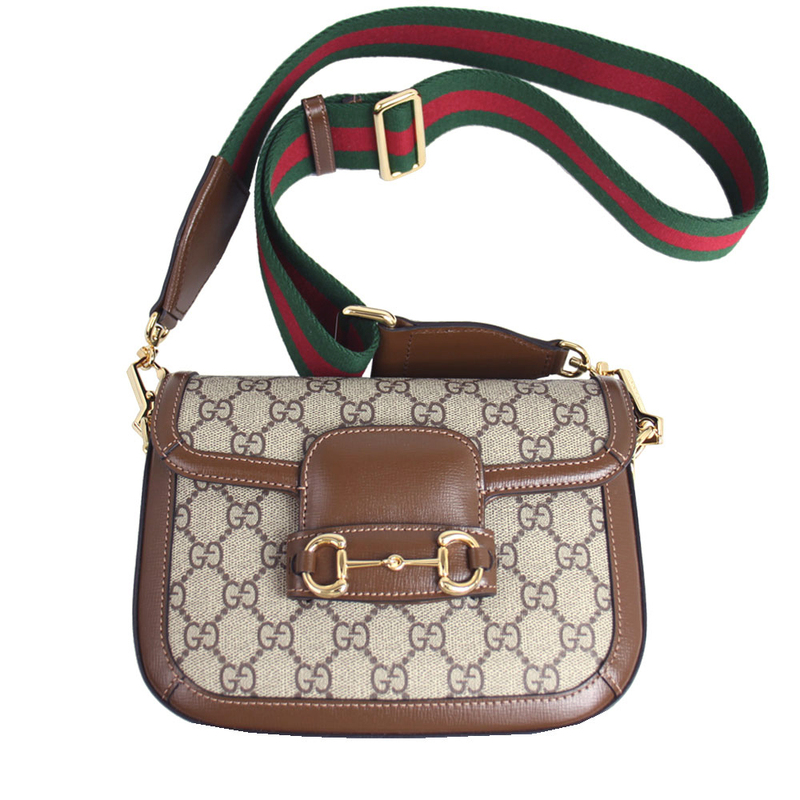 グッチ バッグ レディース GUCCI ミニショルダーバッグ ホースビット 1955 GGスプリーム ベージュ系/ブラウン系 658574 HUHHG 8565