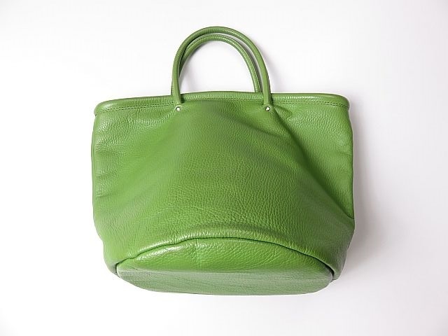 クリームカンパニー京都　グローブトートバッグ　レザー　革　ライムグリーン　鞄　緑