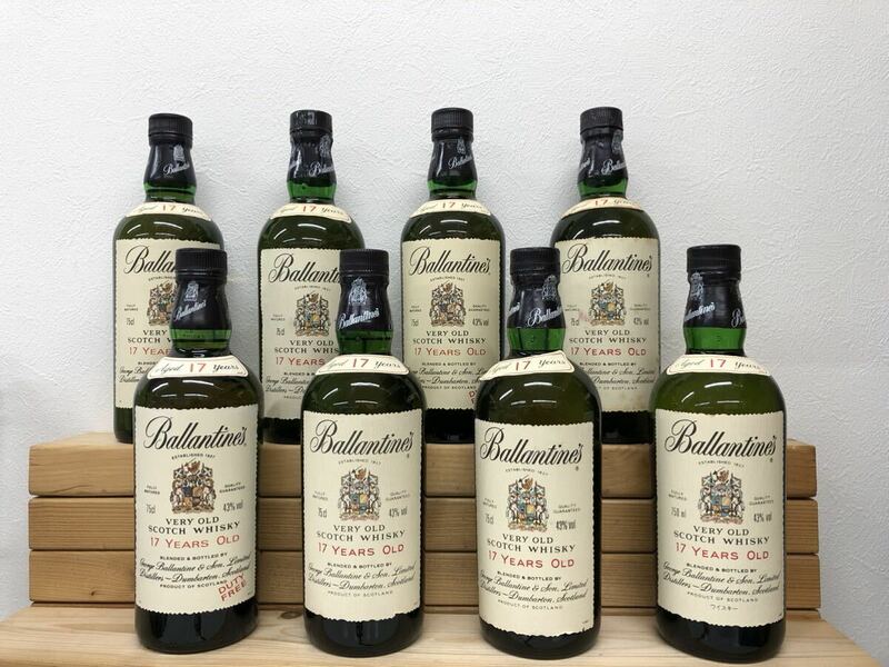 Ballantine's 17years VERY OLD バランタイン 17年 ベリーオールド 8本セット スコッチ ウイスキー Scotch Whisky 750ml 43% 古酒 箱付き