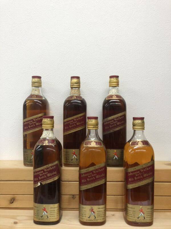 Johnnie Walker ６本セット ジョニー ウォーカー レッドラベル 特級 ジョニ赤 スコッチ ウイスキー Scotch Whisky 760ml 43% 古酒 未開栓