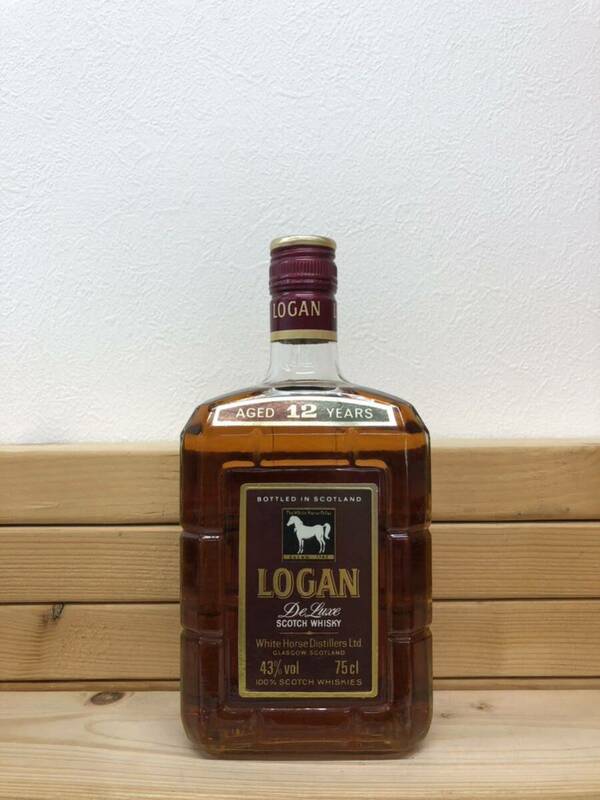 ローガン デラックス 12年 特級 LOGAN DE LUXE 12years ホワイトホース スコッチ ウイスキー Scotch Whisky 750ml 43% 古酒 未開栓