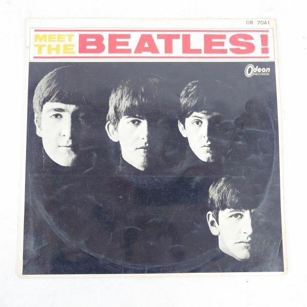 【赤盤】 THE BEATLES ビートルズ MEET THE BEATLES! ミート・ザ・ビートルズ レコード【中古】