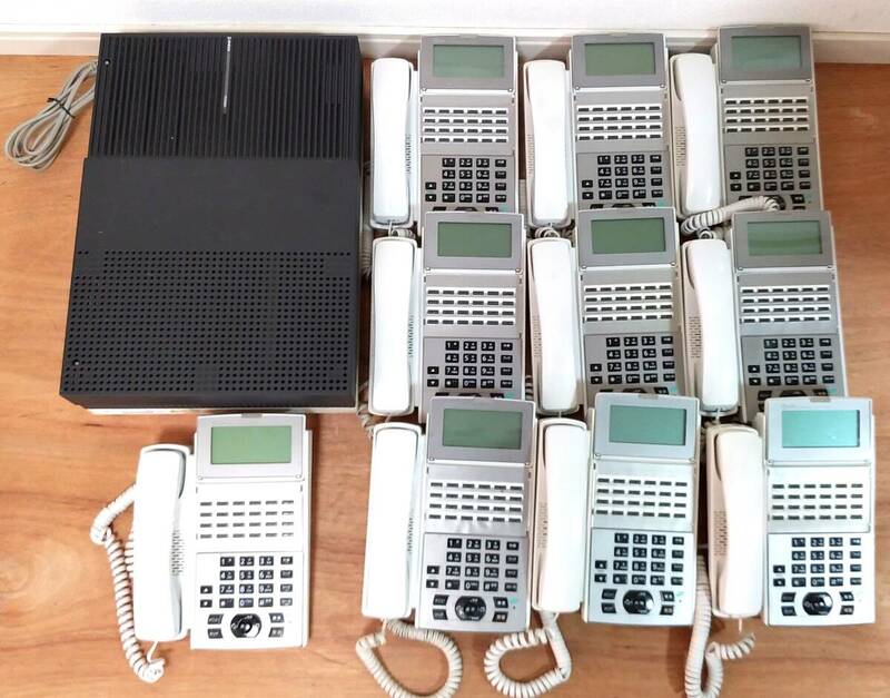 OL03◆NTT◆αNX2 ビジネスホン NX2-24STEL-1W 10台 セット 主装置 NX2M-ME1 業務用電話機