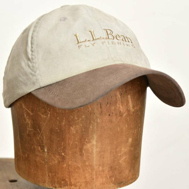Imperial Headwear製 L.L.Bean フライフィッシング 刺しゅう キャップ ヴィンテージ 帽子 ハンティング キャンプ 釣り 2トーン 古着 
