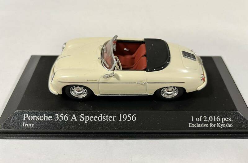 PORSCHE 356A Speedster 1956Year Ivory Exclusive for Kyosho 1/43 Scale PMA製