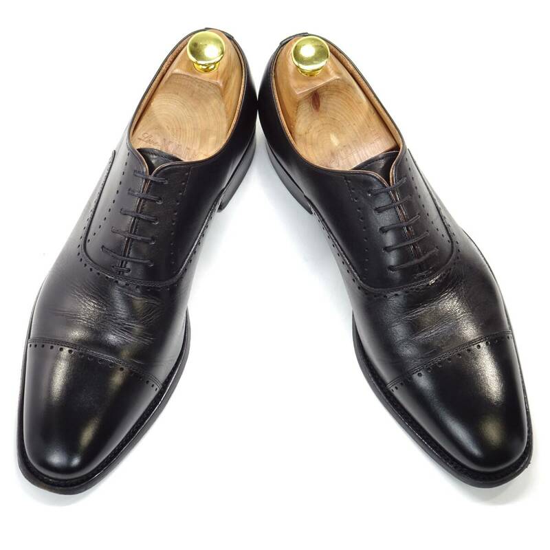 即決 SCOTCH GRAIN 25.0cm ストレートチップ スコッチグレイン メンズ 黒 ブラック 本革 ビジネス 本皮 レースアップ 革靴 スーツ 紳士靴
