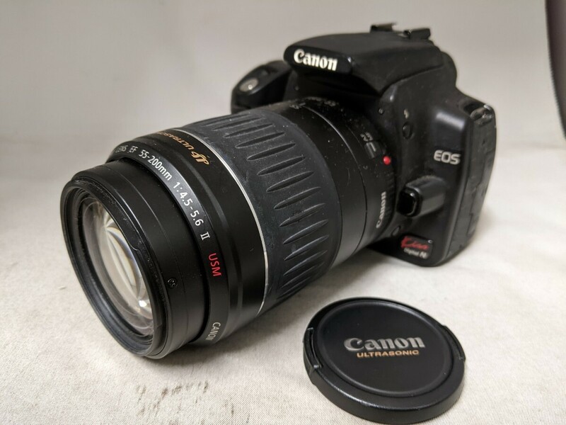 H1997 Canon DS126071 EOS KISS Digital N デジタル一眼レフカメラ デジカメ/キャノン 簡易動作確認OK 動作品 現状品 