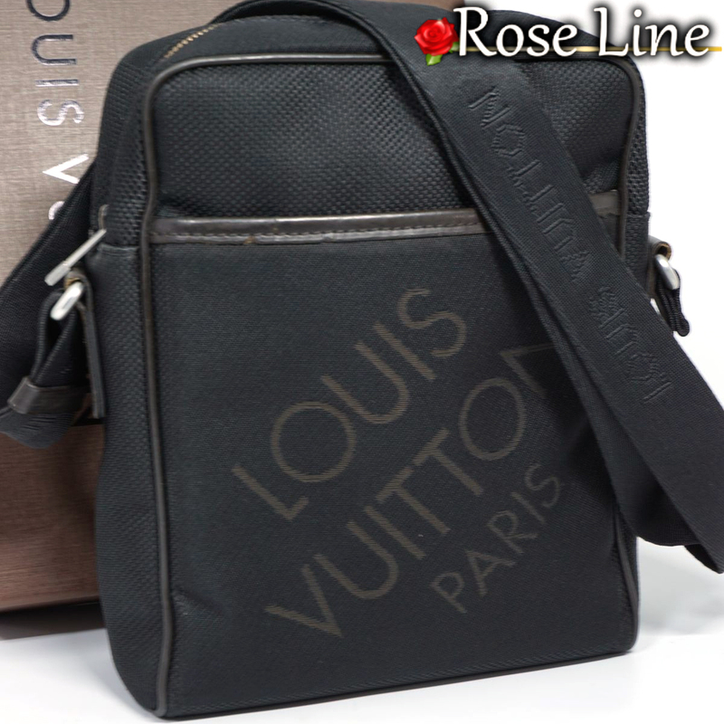 【良好品】Louis Vuitton ダミエジェアン シタダンNM ショルダーバッグ 鞄 ノワール 黒 ブラック DAMIERGEANT メンズ レディース M93223