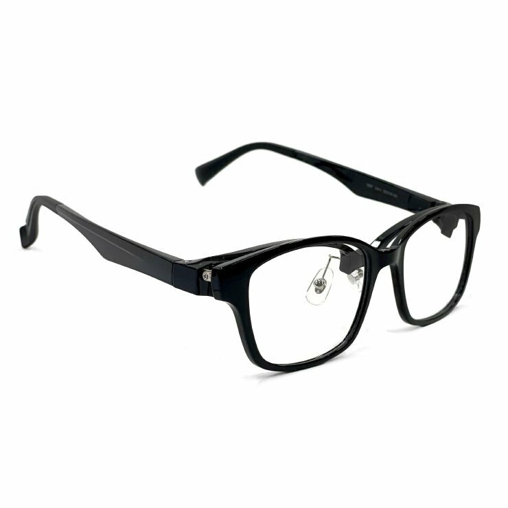 新品 跳ね上げ式メガネ 3002-1 ウェリントン 型 黒ぶち フレーム 眼鏡 跳ね上げメガネ 軽量 メンズ レディース ユニセックス