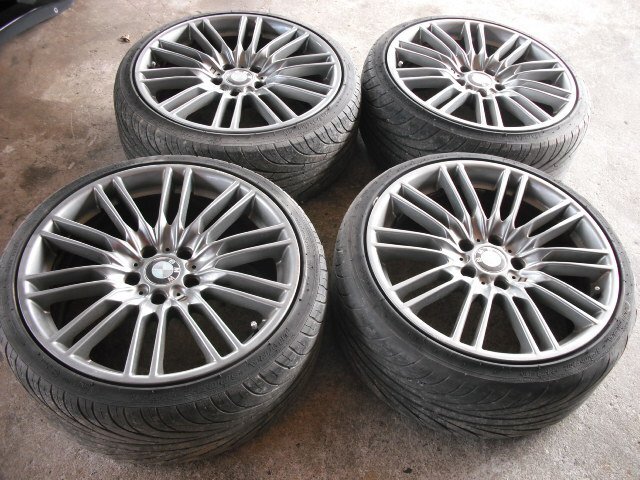 『B203』BU25,N52B25A,BMW,Z4,ロードスター,(E85 BU30) 5H 19インチ 8,5JJ アルミホイール 4本タイヤ付,no317,個人宅発送不可商品