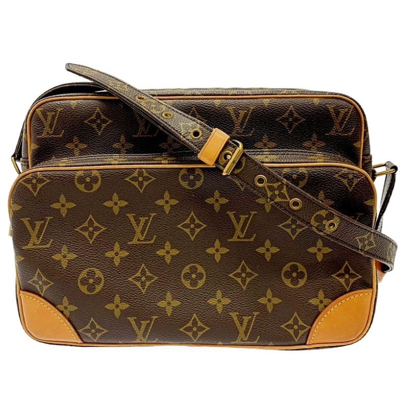 【ジャンク】 LOUIS VUITTON ルイ・ヴィトン M45244 モノグラム PVC ナイル ショルダーバッグ ブラウン 173941 ショルダーバッグ