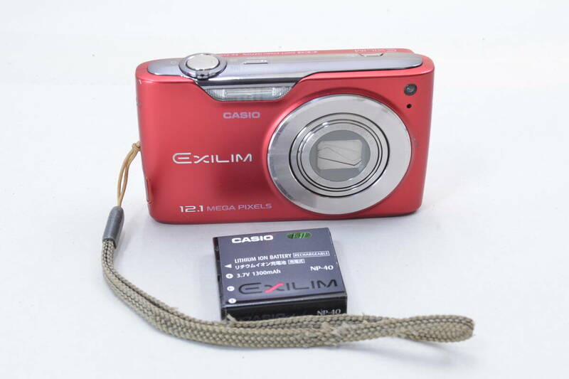 【ecoま】CASIO EXILIM EX-Z450 レッド コンパクトデジタルカメラ