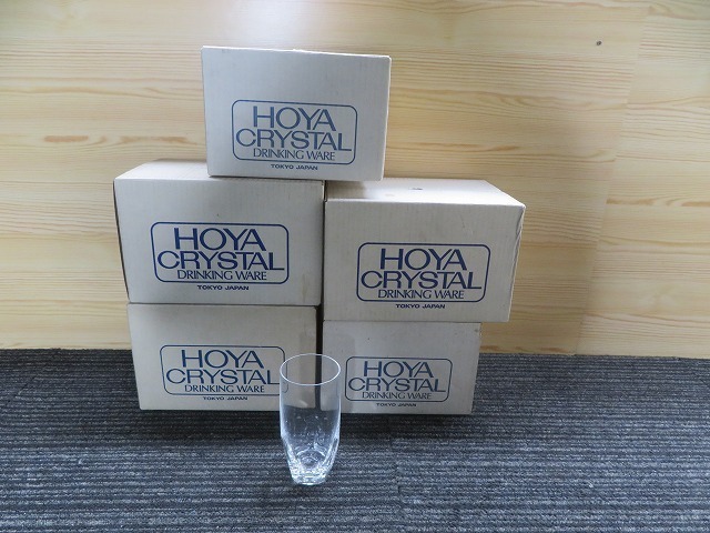 HOYA CRYSTAL ホヤクリスタル DRINKING WARE　グラスセット　5箱 ◎未使用保管品