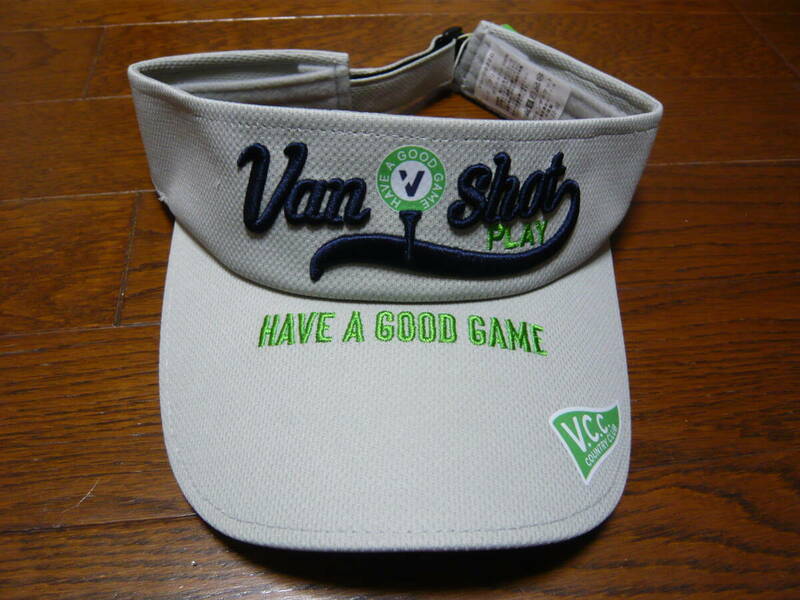 新品　VAN　JAC　VAN　GREEN　ゴルフ　サンバイザー　キャップ　帽子