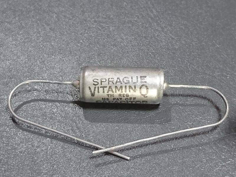 Vintage SPRAGUE VITAMIN Q 0.047μF 200V オイルコンデンサー 未使用品