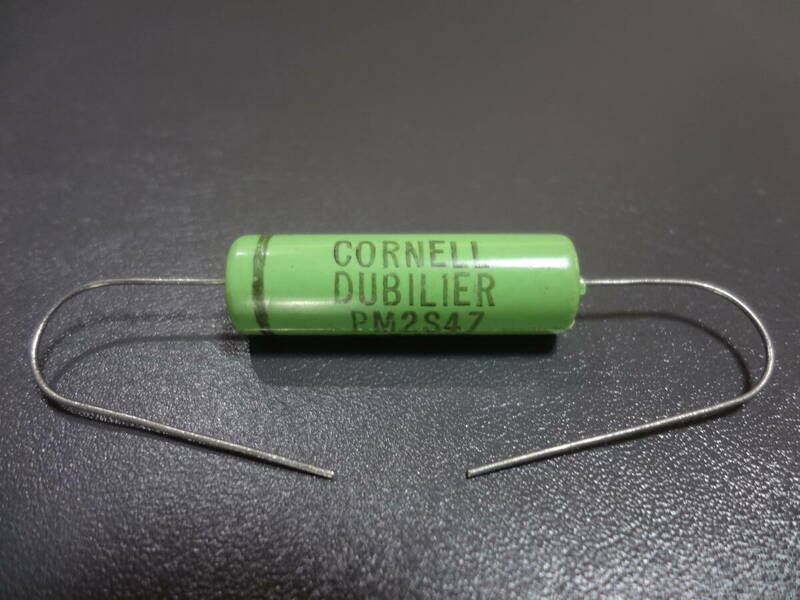 Vintage CORNELL-DUBILIER 0.047μF 200V PM GREENIE フィルムコンデンサー 未使用品