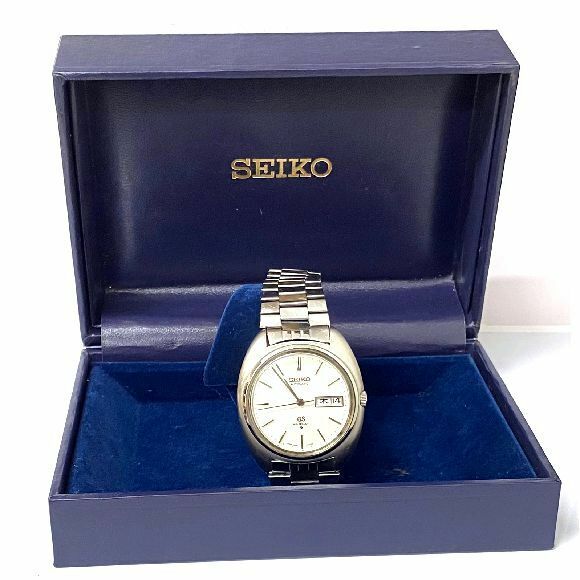 G7506【グランドセイコー】OH済 保証あり ハイビート メダリオン デイデイト 5646-7000 自動巻・メンズ 腕時計