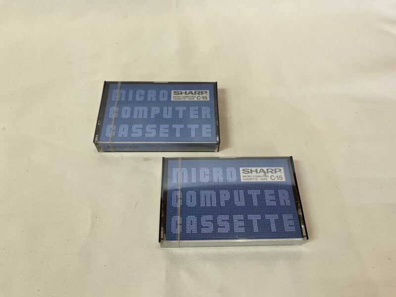 【未開封品】SHARP/シャープ マイクロコンピュータ用 カセットテープ C-15 2個まとめ デッドストック