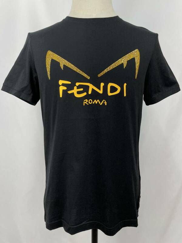 ◆美品◆FENDI フェンディ ディアボリックアイズTシャツ M ブラック スワロ トップス モンスター正規品 35