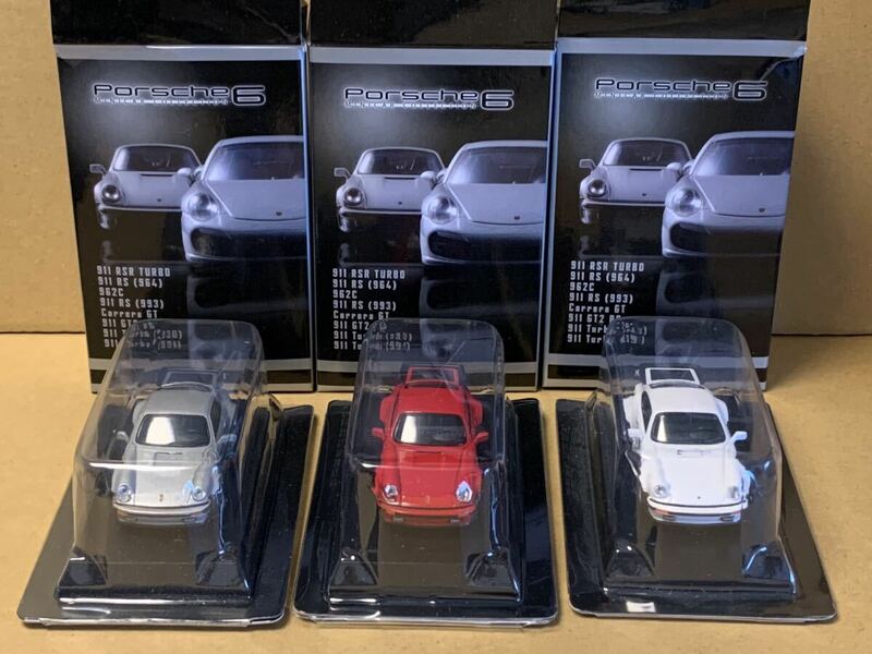 京商 1/64 ポルシェ 911 ターボ 930 3台セット　Kyosho 1/64 Porsche 911 Turbo Type 930