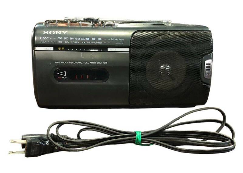 SONY ソニー CFM-10 ラジカセ AM FMラジオ 97年製 ラジオカセットコーダー ブラック 黒 動作品 音響機器 オーディオ機器 カセット