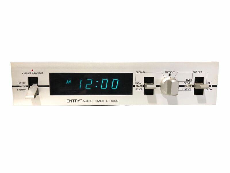 ENTRY AUDIO TIMER ET1000 オーディオタイマー オーディオ機器 Timer 通電確認済み 日本製 当時物 機材 家電 電化製品 現状品