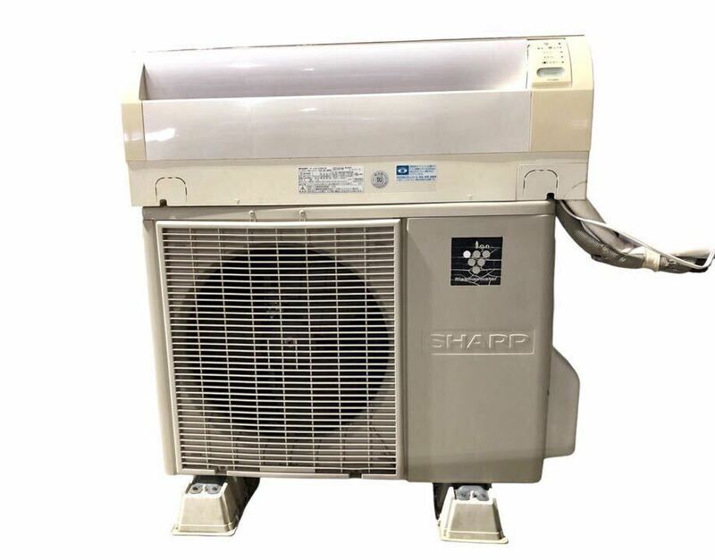SHARP シャープ セパレート形 空冷式 ルームエアコン 室内 AY-C28EX-W 2014年製 冷暖房 兼用 室外 AU-C28EXY 10畳 動作品 ①