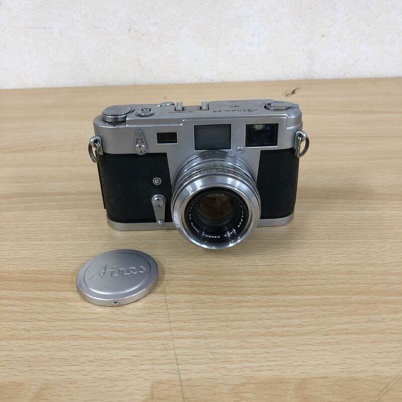 現状品 フィルムカメラ アイレス Aires 35 IIIC H Coral SEIKOSHA-MXL 4.5cm F1.9 レンジファインダー カメラ 本体・カメラ関連