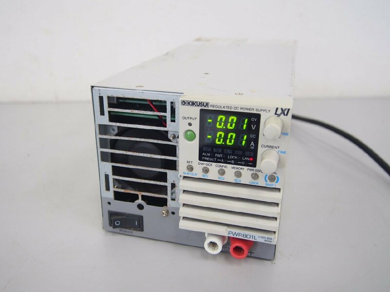 ☆【2K0413-6】 KIKUSUI 菊水 REGULATED DC POWER SUPPLY 直流安定化電源 0-40V 80A 800W PWR801L 100V 現状品