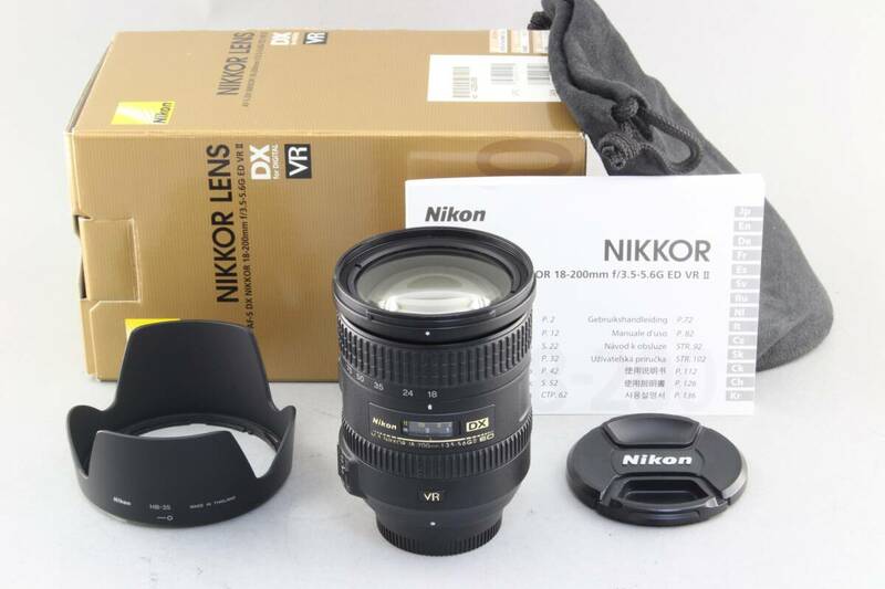 AB (良品) Nikon ニコン DX AF-S NIKKOR 18-200mm F3.5-5.6G II ED VR 初期不良返品無料 領収書発行可能