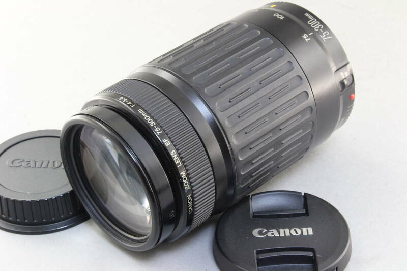 B (並品) Canon キヤノン EF 75-300mm F4-5.6 初期不良返品無料 領収書発行可能
