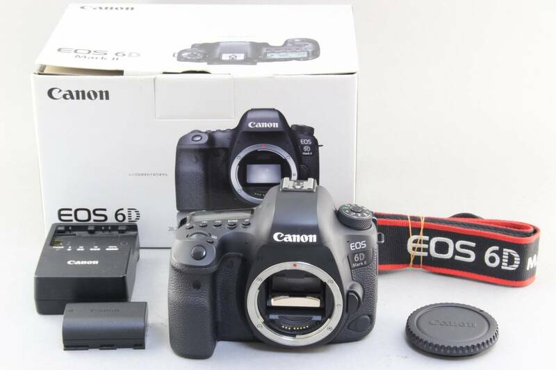A (美品) Canon キヤノン EOS 6D Mark II ボディ フルサイズ 初期不良返品無料 領収書発行可能