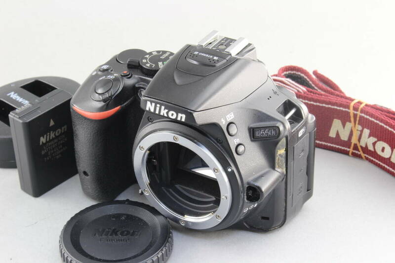 B (並品) Nikon ニコン D5500 ボディ 注意書きあり 初期不良返品無料 領収書発行可能