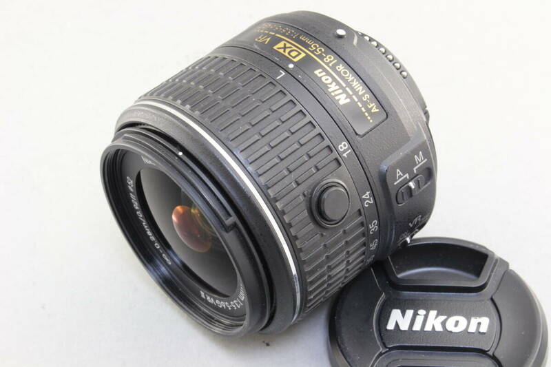 A (美品) Nikon ニコン DX AF-S NIKKOR 18-55mm F3.5-5.6G II VR 初期不良返品無料 領収書発行可能