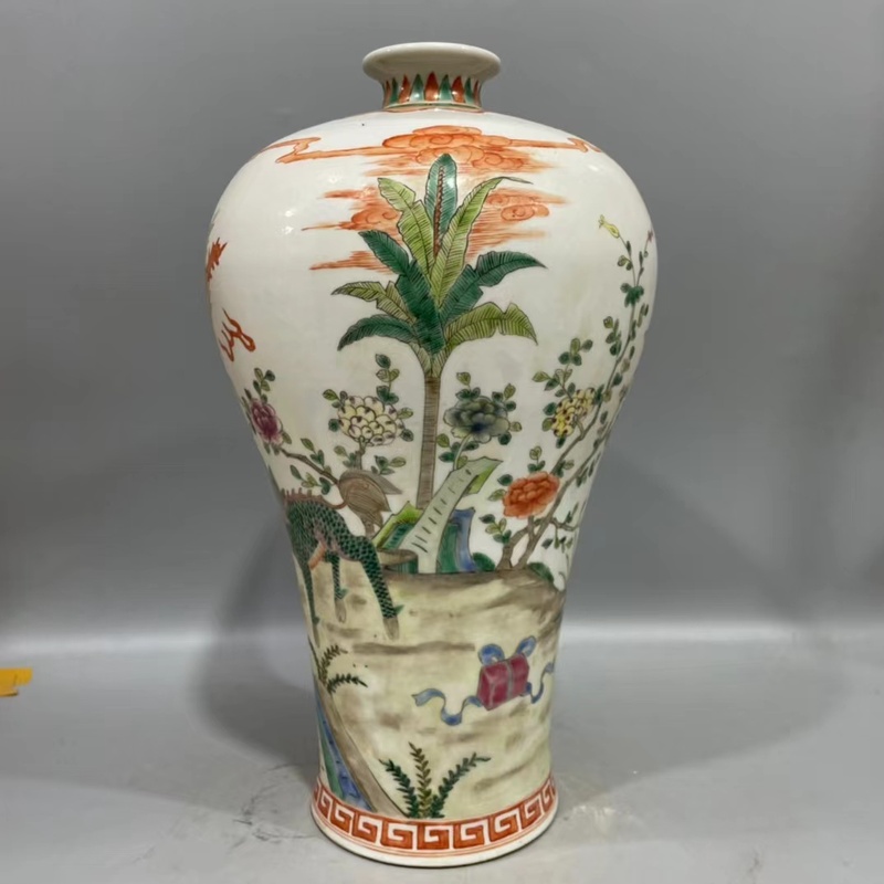 極上珍品 清代 鳳紋 梅瓶 古陶瓷 古擺件 古置物 賞物 中国古美術 古美味 蔵出