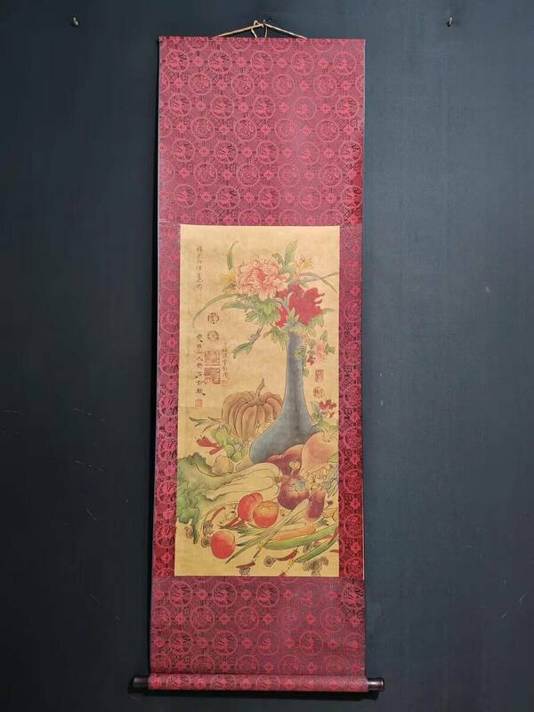 極上珍品 肉筆宣紙 三尺 呂紀花鳥 古字画 中国古美術 古美味 蔵出