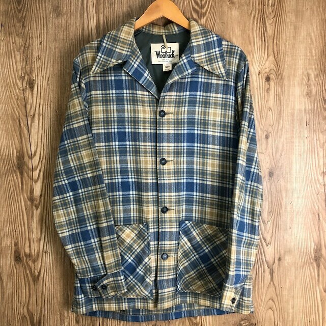 70s VINTAGE WOOLRICH マドラスチェック ウールジャケット 70年代 ウールリッチ ヴィンテージ 古着 e24032809