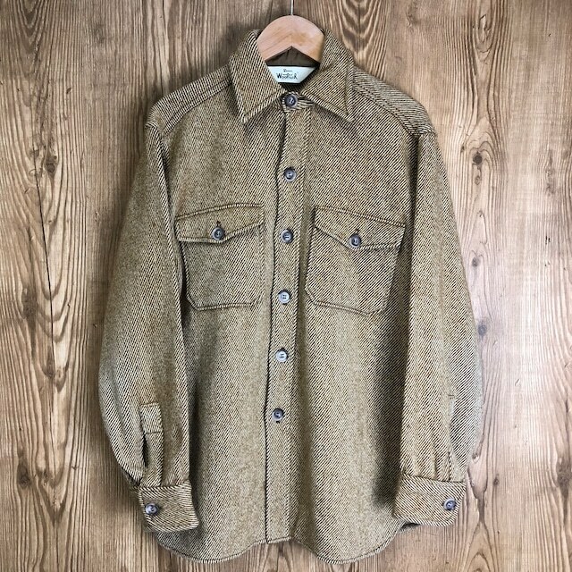 80s VINTAGE WOOLRICH CPOシャツ 80年代 ウールリッチ ウールシャツ ヴィンテージ 古着 e24032806
