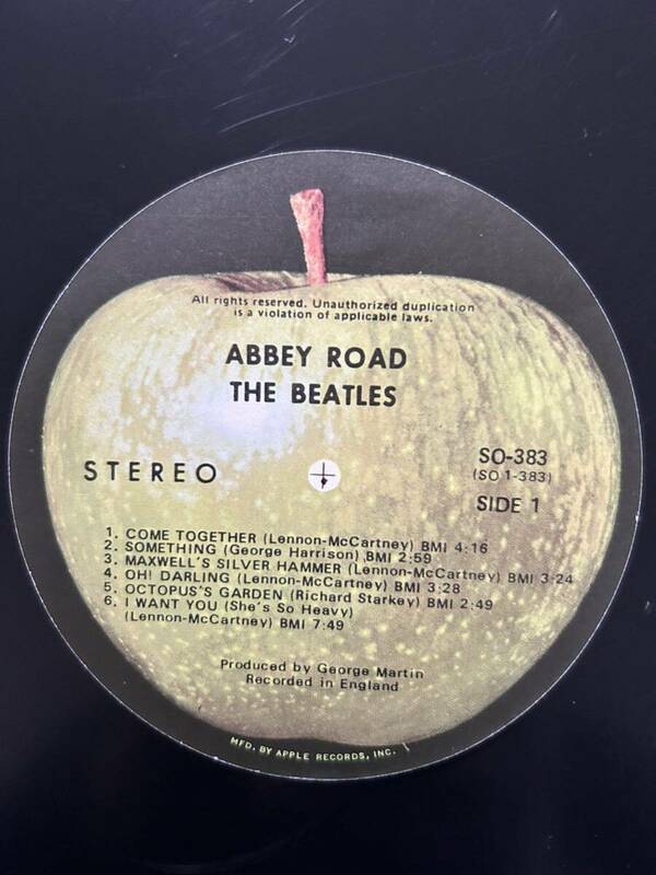 Beatles・Abbey Road・Unused Label・レーベルスリック・本物！一枚のみ！盤ナシ！