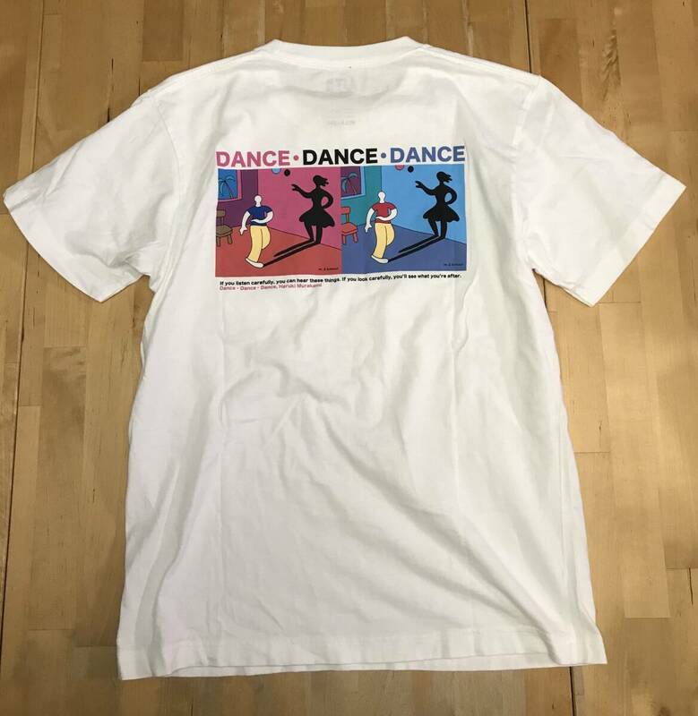 古着　ユニクロ　村上春樹　ダンス・ダンス・ダンス　Tシャツ　Sサイズ　白　ホワイト　村上radio UT UNIQLO DANCE　佐々木マキ