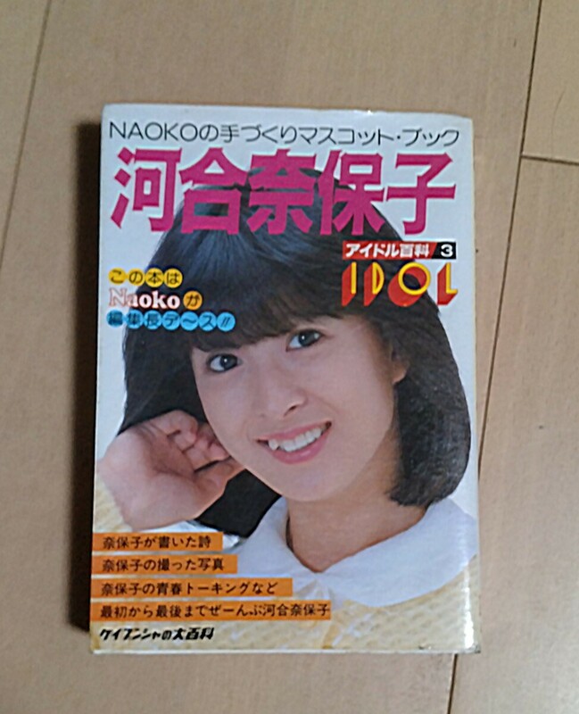 河合奈保子 当時物 アイドル百科 ケイブンシャ 本 ケイブンシャの大百科 NAOKOのてづくりマスコットブック 