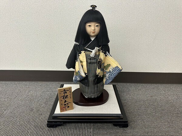 F035-J9-3733 日本人形 小出松寿作 市松人形 現状品①
