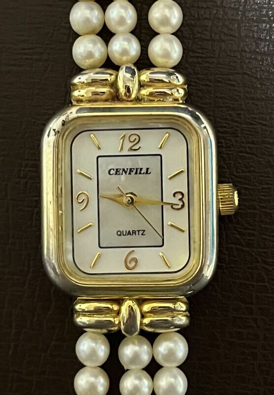 CENFILL センフィル　レディースクォーツ腕時計 電池切れ シェル文字盤 中古長期保管品