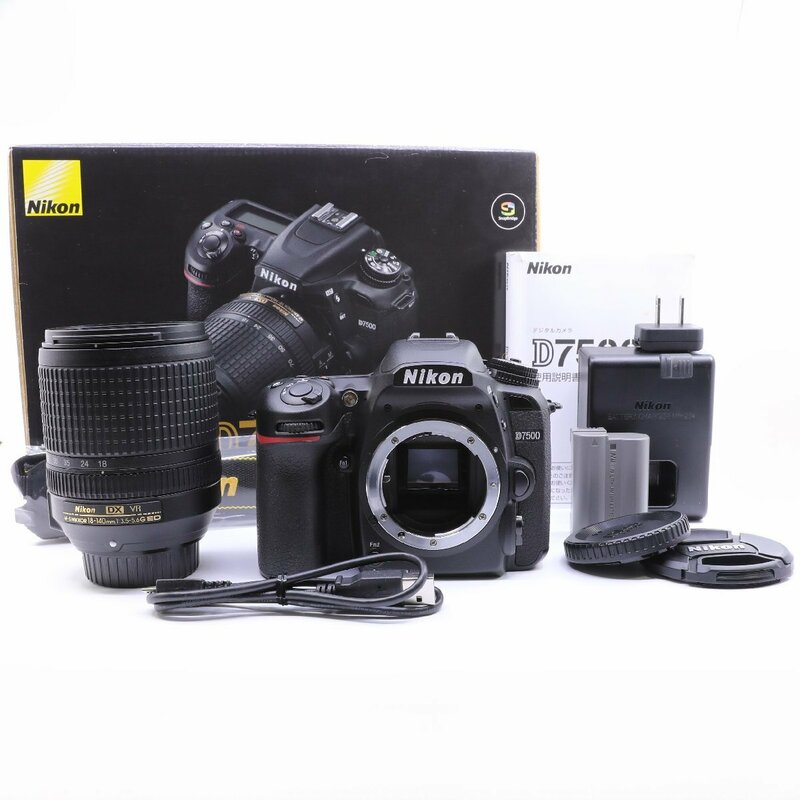 ＜ほぼ新品＞ Nikon デジタル一眼レフカメラ D7500 18-140VR レンズキット シャッター数わずか2617枚